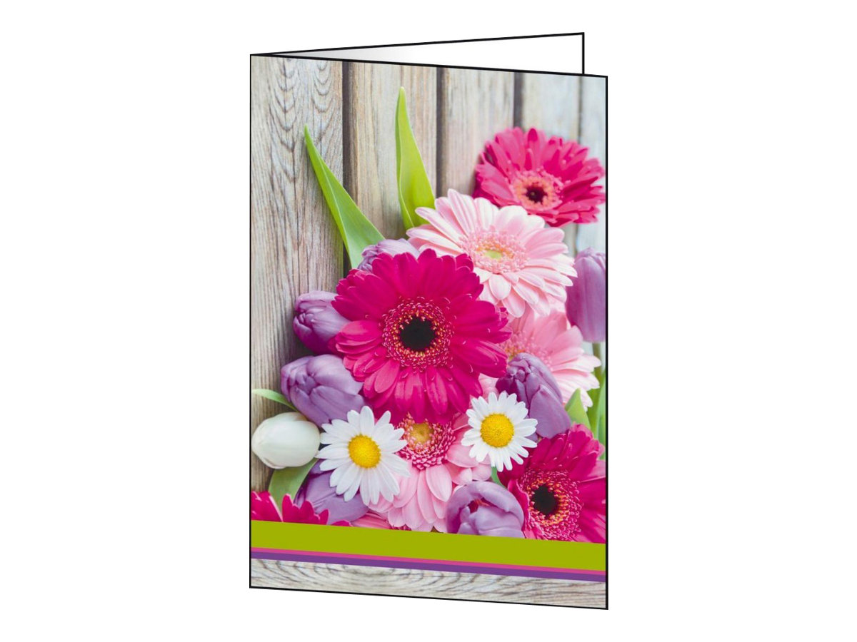 SIGEL Motif Card Coloful - Grußkarten + Umschläge, glänzend - 170 x 230 mm - 22