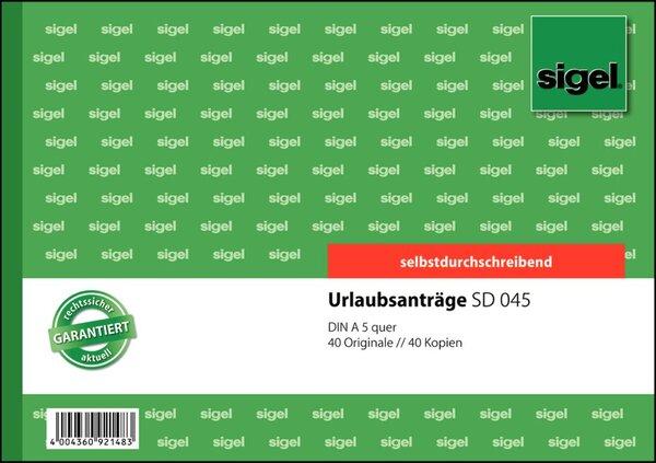 SIGEL SD045 Geschäftsformular (SD045)