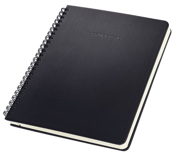 SIGEL Spiralblock CONCEPTUM® CO822 Hardcover Schwarz DIN A5 kariert Anzahl der 