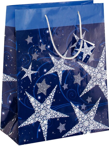 5 SIGEL Geschenktaschen Shining Star Motiv 26,0 x 33,0 cm