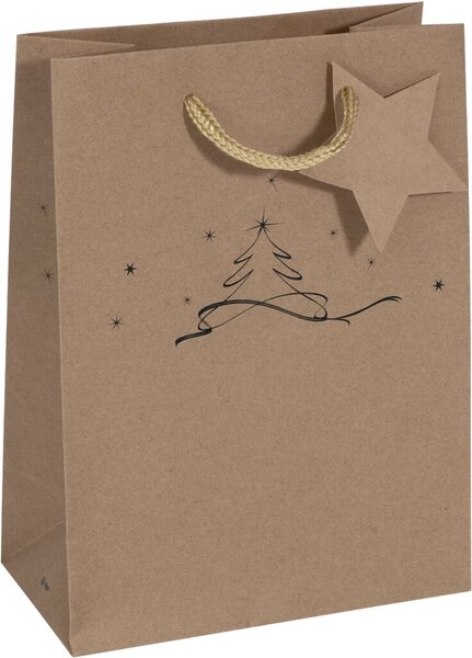 Geschenktasche Small Christmas Tree mit Geschenkanhänger + Trage-