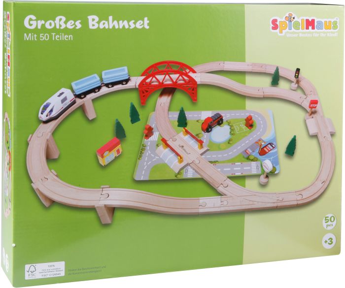 SMH Eisenbahn-Spielset 50-teilig, Nr: 42523381