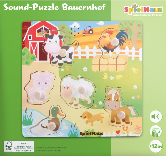 SMH Sound Holzpuzzle Bauernhof, Nr: 604534038