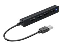 SPEED-LINK SNAPPY SLIM USB Hub 4-Port bk
