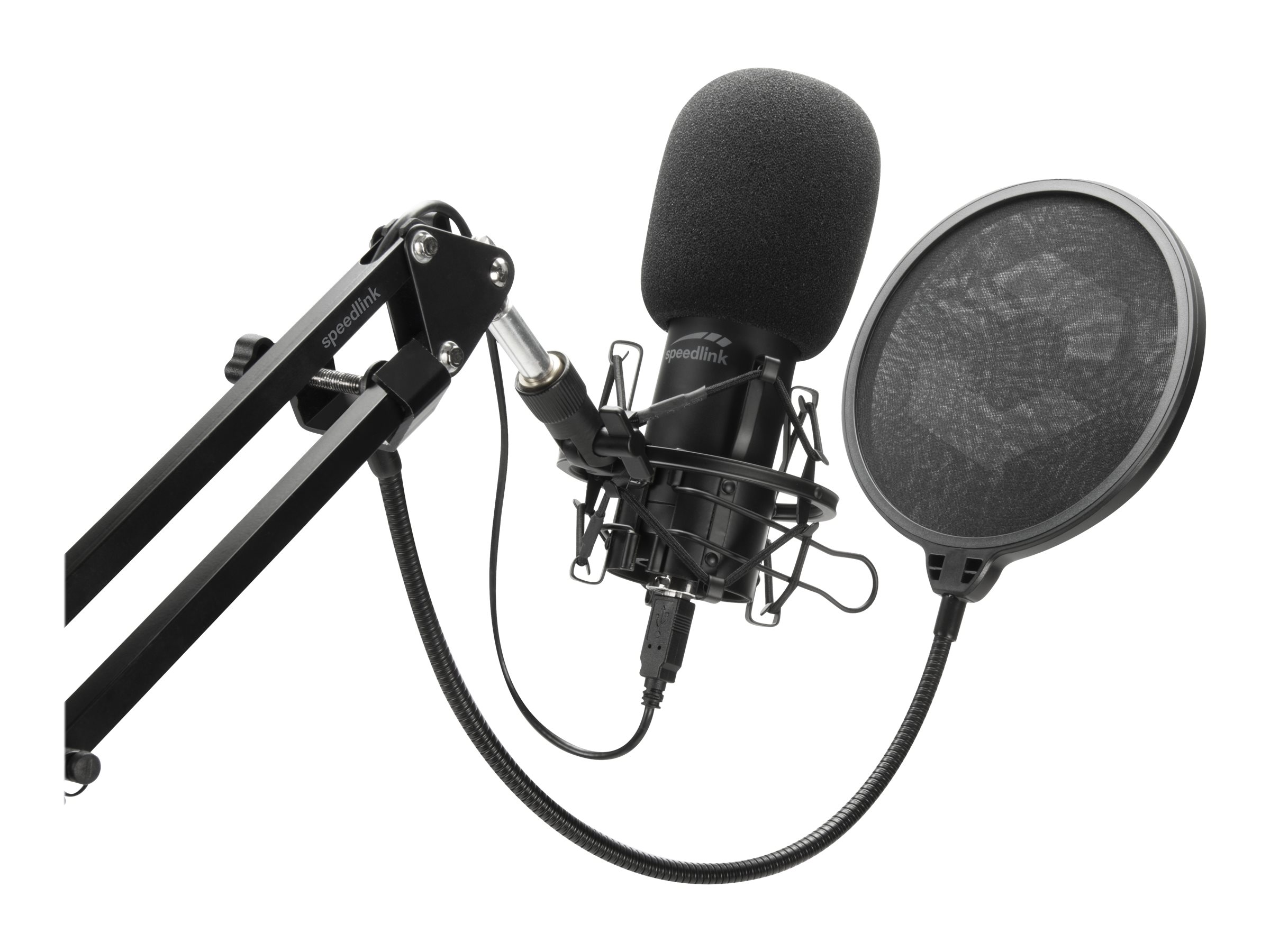 SPEED-LINK Volity Ready USB-Studiomikrofon Schwarz