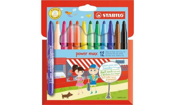 STABILO 101696582 - Fettdruck - Rundspitze - Mehrfarben - Rund - Multi - Pappka