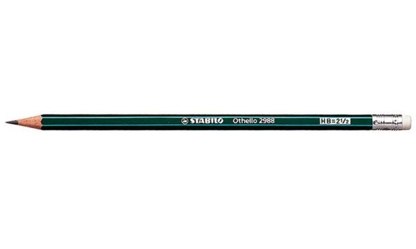 STABILO Bleistift Othello mit Radie rer, Härtegrad: 2B (5652120)