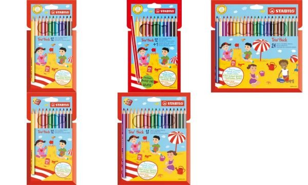 STABILO Dreikant-Buntstifte Trio di ck, 24er Karton-Etui (5550049)