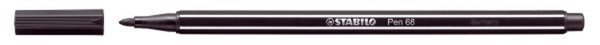 STABILO Fasermaler Pen 68, Strichstärke: 1,0 mm, schwarz geruchsneutrale Tinte 