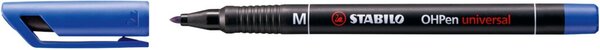 STABILO Folienstift OHPen universal, permanent, blau Strichstärke: 1,0 mm / M, 