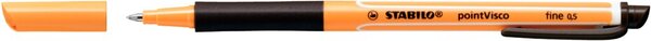 STABILO Gel-Roller pointVisco, Strichstärke: 0,5 mm, schwarz Rollerball mit Gel