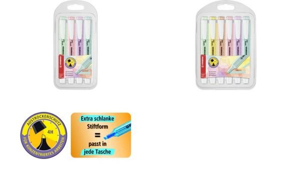 STABILO Textmarker swing,6x; 1 Pack = 6 St.