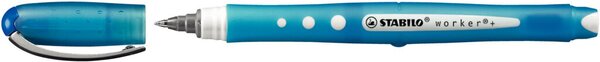 STABILO Tintenroller bionic worker colorful, blau Strichstärke: 0,5 mm, Kappe m