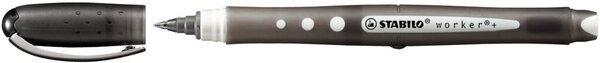 STABILO Tintenroller bionic worker colorful, schwarz Strichstärke: 0,5 mm, Kapp