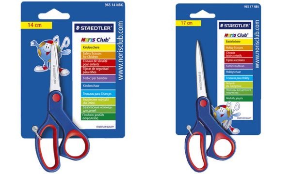 STAEDTLER Bastelschere Noris, rund, für Rechtshänder (5653999)