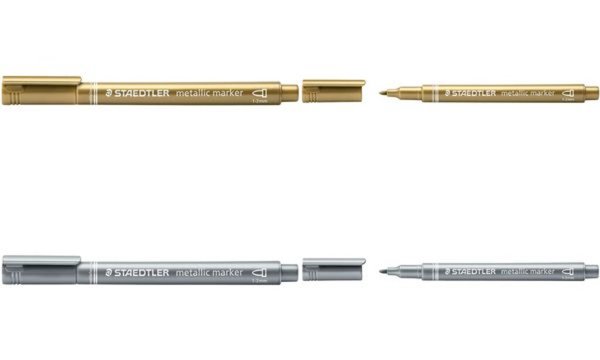 STAEDTLER Permanent-Marker Metallic , Rundspitze, gold (57802415)