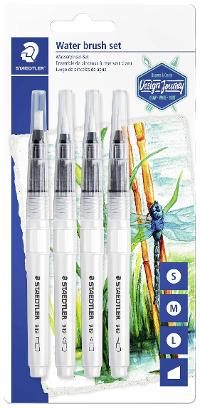 STAEDTLER Wassertankpinsel-Set Design Journey, 4er Blister