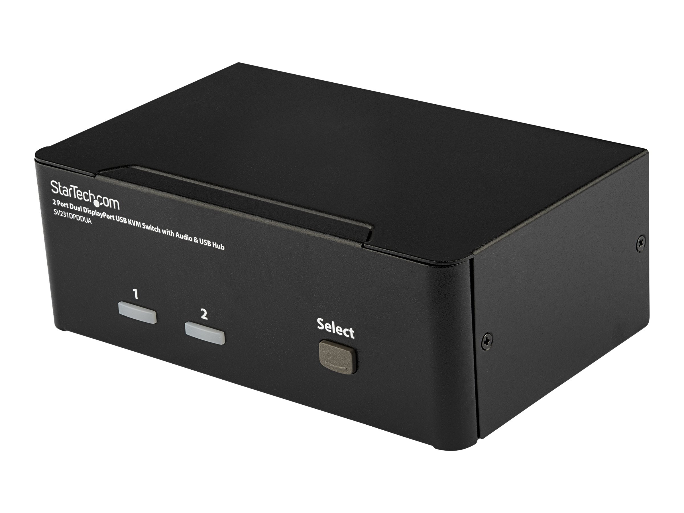 STARTECH.COM 2 Port Dual DisplayPort USB KVM Switch mit Audio - DisplayPort Des