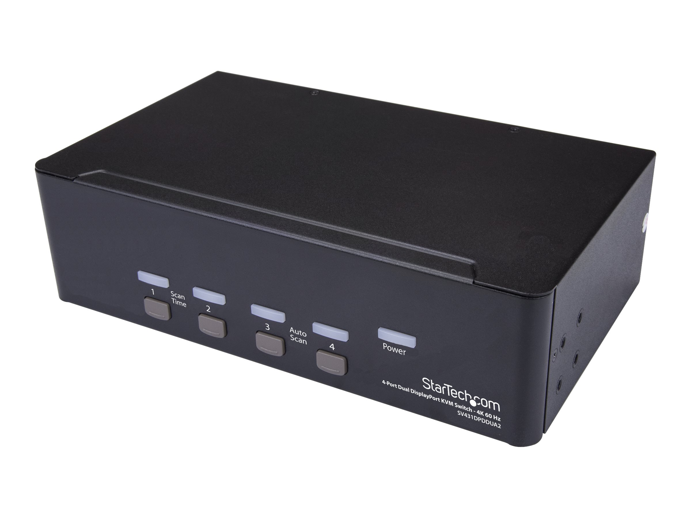 STARTECH.COM 4 Port Dual DisplayPort KVM Switch - DisplayPort 1.2 KVM - 4K 60Hz