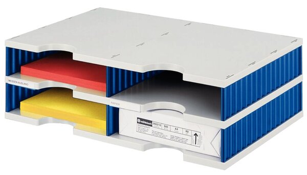 STYRO SORTIERSTATION 2 ETAGEN BLAU/G (268-0202.38)