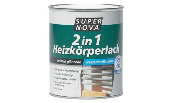 SUPER NOVA Heizkörperlack 2in1, wei ß, 750 ml (9510057)