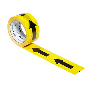 SUPRA Warnklebeband Pfeil Pfeile (lang) gelb/schwarz 50,0 mm x 66,0 m 1 Rolle
