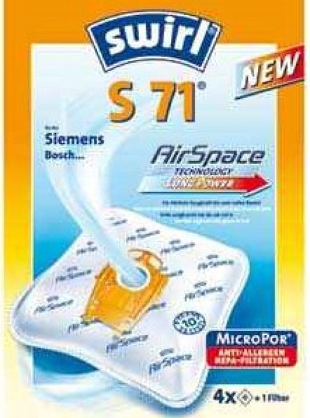 SWIRL S71 MicroPor Staubsaugerbeutel