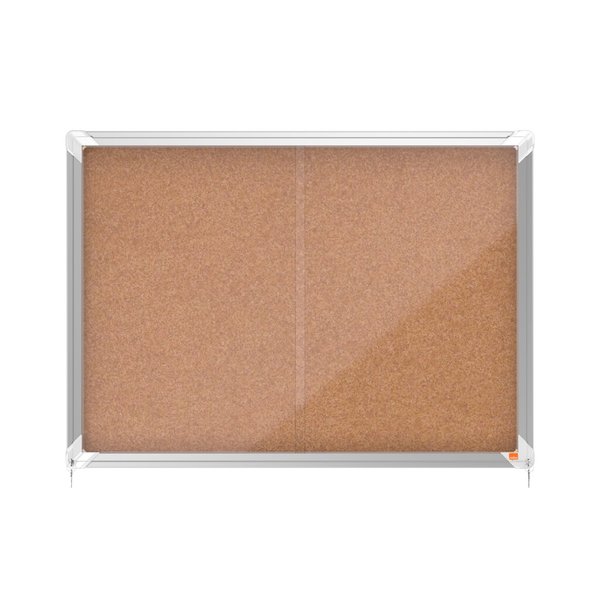 Schaukasten Premium Plus Kork, mit Schiebetür, 8xA4