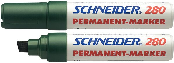 Schneider Permanentmarker 280 Keilspitze 4-12mm, grün