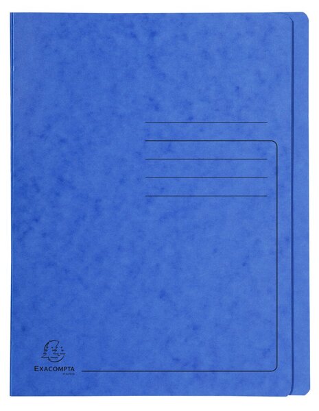 Schnellhefter Colorspan 355g, A4, blau mit Beschriftungsfeld, für 350 Blatt