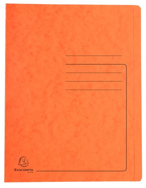 Schnellhefter Colorspan 355g, A4, orange, mit Beschriftungsfeld