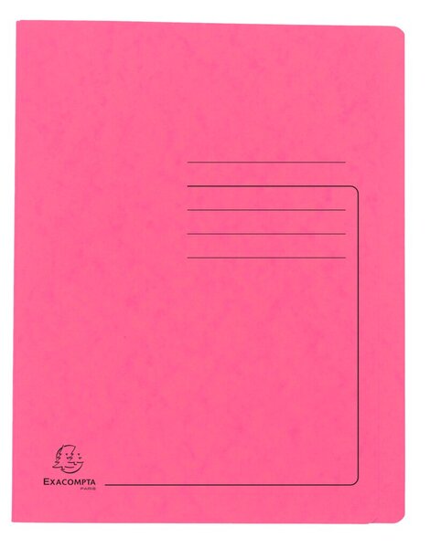 Schnellhefter Colorspan 355g, A4, rosa mit Beschriftungsfeld, für 350 Blatt