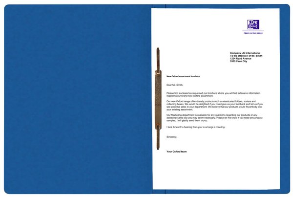 Schnellhefter, DIN A4, 390g, blau für ca. 200 DIN A4-Blätter, kaufm.