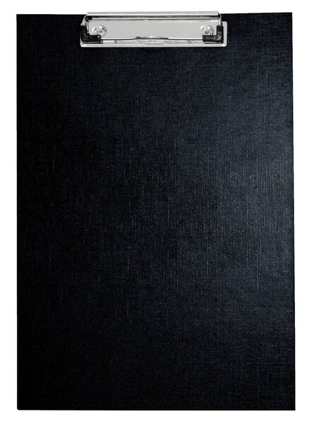Schreibplatte A4 schwarz Spezialklammer mit Hängeöse