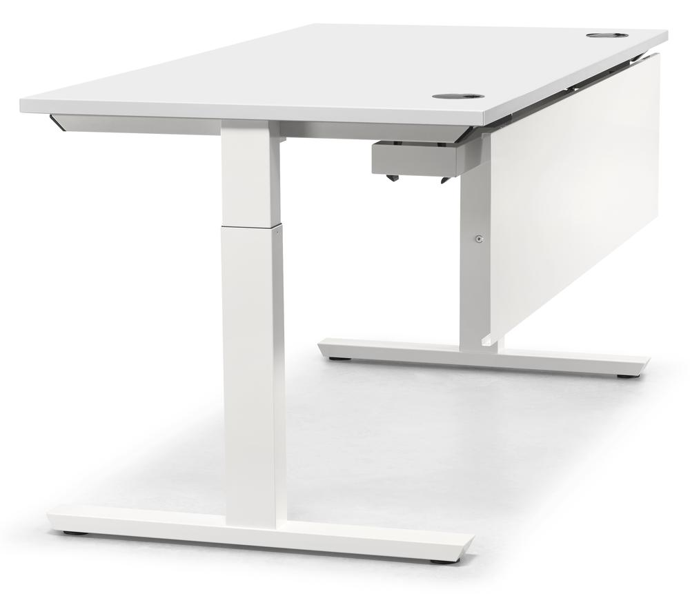 Schreibtisch T-Fuß MULTI M, Weiß