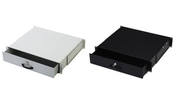 Schublade DIGITUS 2HE abschließbar, f 19" Schränke, schwarz