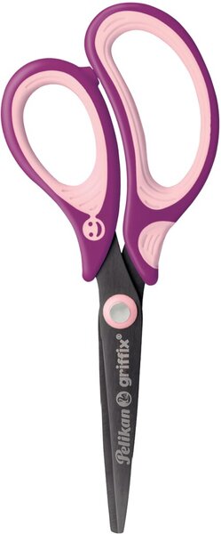 Schulschere griffix SC1BRS SweetBerry Spitz, für Rechtsshänder