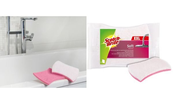 Scotch-Brite Reinigungsschwamm Bath XXL, Farbe: rosa/weiß (18020059)