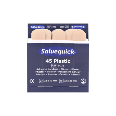 Söhngen Salvequick Pflaster-Strips | 45 Stück/Packung | wasserfest <br>Refill für Salvequick-Sofortpflaster - Cederroth 