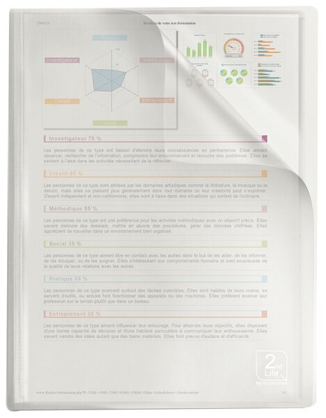 Sichtbuch 2nd Life A4, 20 Hüllen, transparent