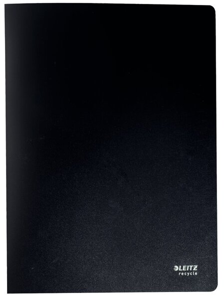 Sichtbuch Recycle 20 Hüllen A4 schwarz fest eingebundene, dokumentenechte