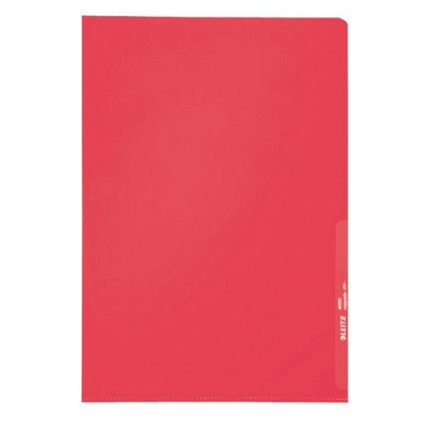 Sichthülle A4 PP 0,13mm rot Kantenschweißnaht