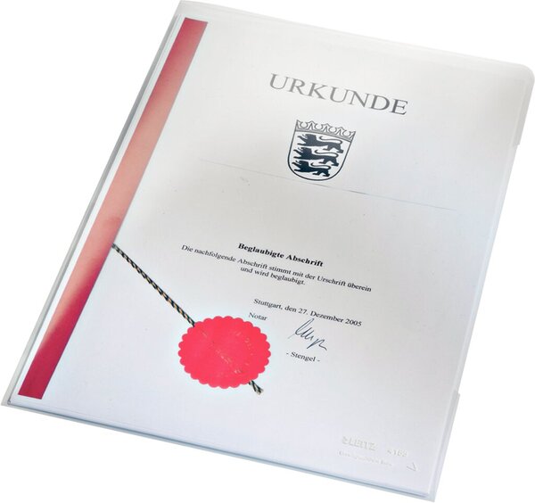 Sichthülle A4 PVC-Hartf. 0,15mm tr Kantenklebung