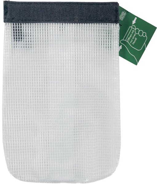 SnapBag, DIN A6, schwarzer Saum, farblos klar transparent, PVC-frei,