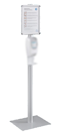 Spendersäule "EUROMAT" für Mobile Desinfektionsstation (ovale Säule) ohne Spender und ohne Desinfektion Spendersäule "EUROMAT" für Mobile Desinfektionsstation (ovale Säule) ohne Spender und ohne Desinfektion