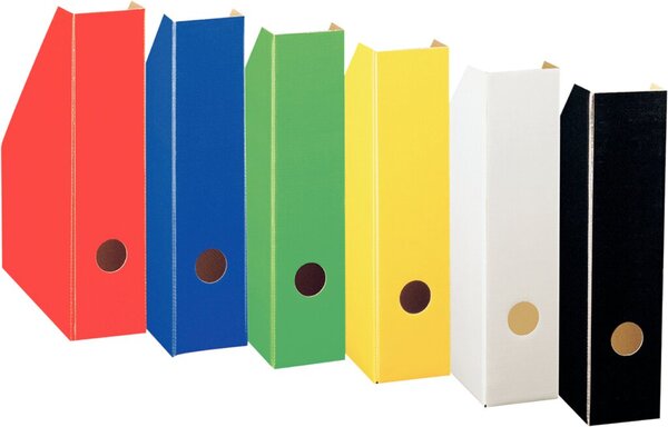 Stehsammler A4 Wellpappe rot Rückenbreite 8cm