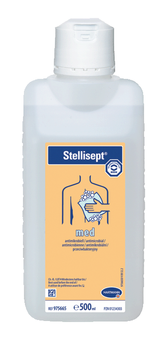 Stellisept med | 500 ml antiseptische Hände- und Körperwaschung mit bakterizider Wirksamkeit u.a. gegen MRSA/ORSA Stellisept med | 500 ml antiseptische Hände- und Körperwaschung mit bakterizider Wirksamkeit u.a. gegen MRSA/ORSA