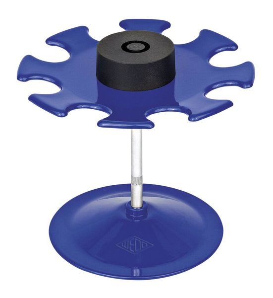 Stempelträger für 8 Stempel, blau, rund