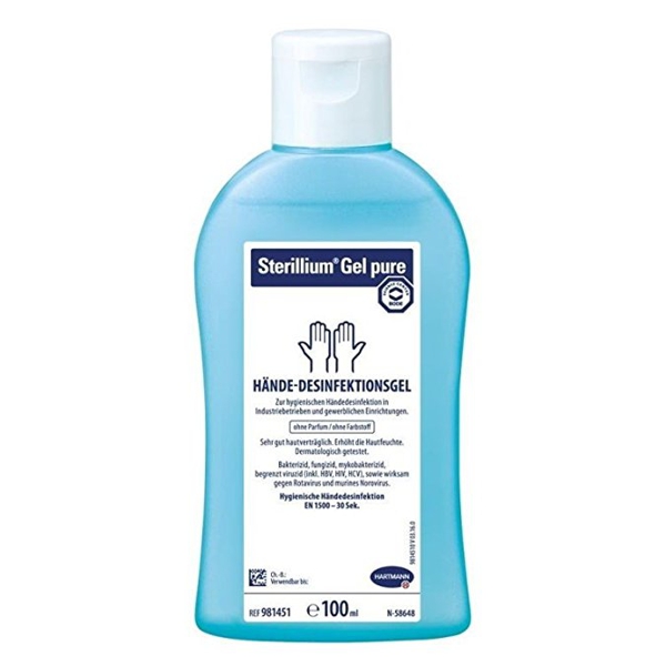Sterillium® Gel pure | 100 ml alkoholisches Gel zur hygienischen Händedesinfektion, farbstoff- und parfümfrei+++ DESINFEKTIONSMITTEL VORSICHTIG VERWENDEN. VOR GEBRAUCH STETS ETIKETT UND PRODUKTINFORMATIONEN LESEN +++ Sterillium® Gel pure | 100 ml alkoholisches Gel zur hygienischen Händedesinfektion, farbstoff- und parfümfrei+++ DESINFEKTIONSMITTEL VORSICHTIG VERWENDEN. VOR GEBRAUCH STETS ETIKETT UND PRODUKTINFORMATIONEN LESEN +++
