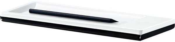 Stiftschale HAN i-Line weiß/schwarz hochglänzend, 280x95x18 mm